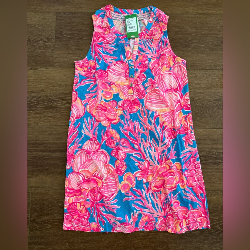 Lilly Pulitzer Pink and Blue Patterned Dress